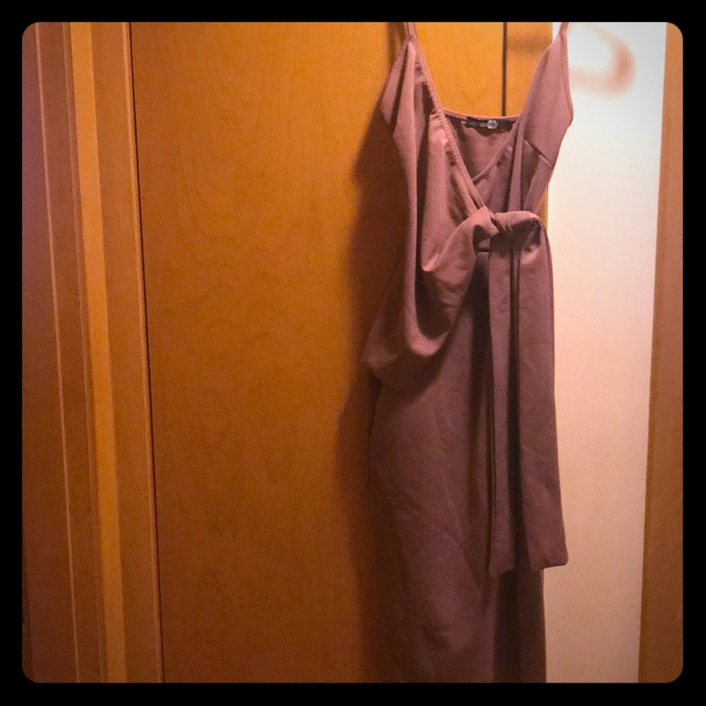 Boohoo wrap dress, last image via boohoo site